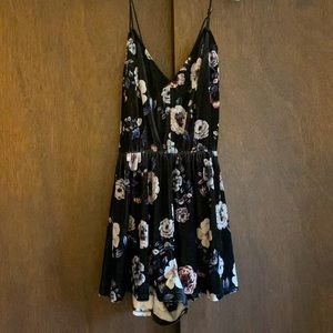 Ivy + Main velvet floral romper